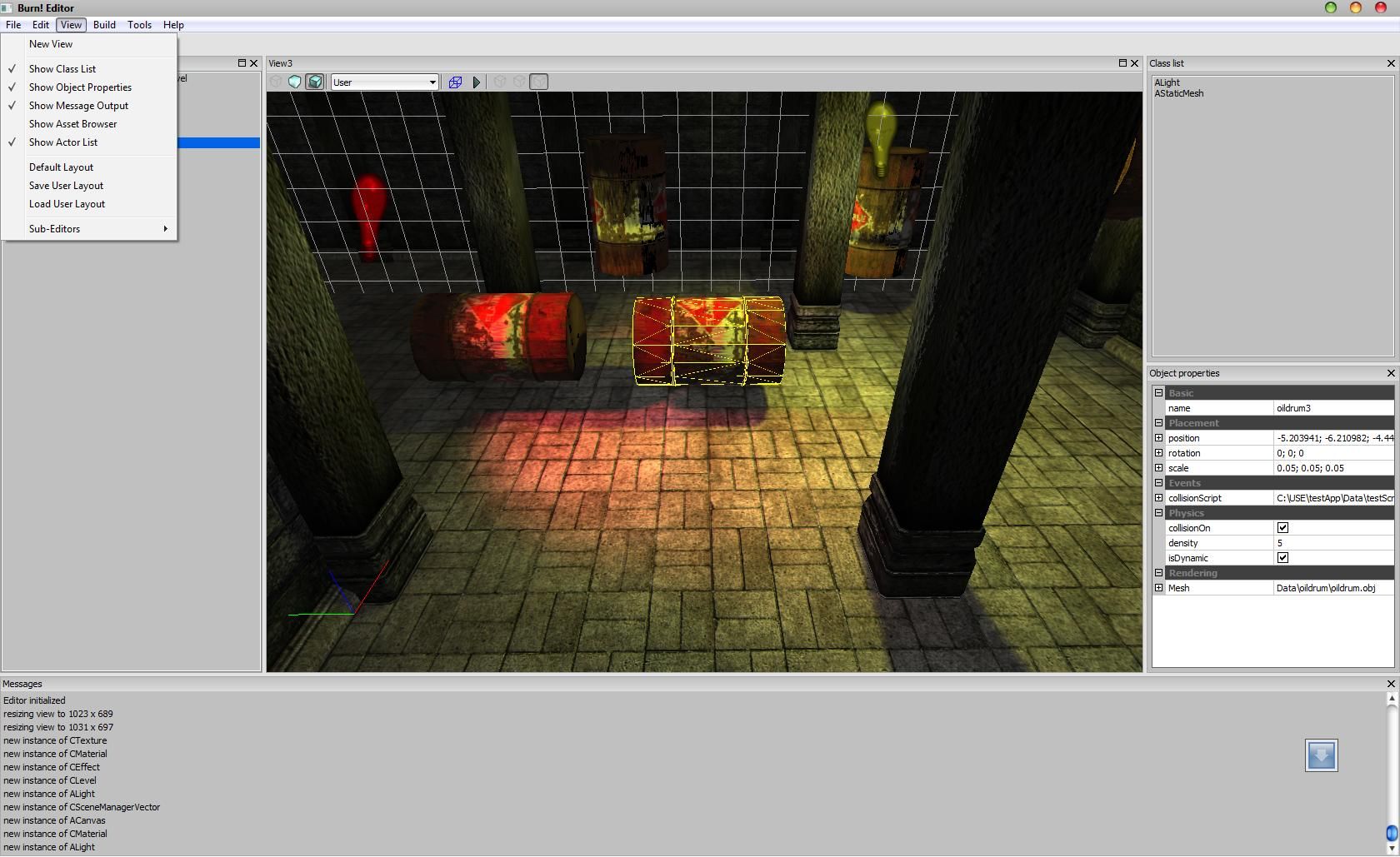 3D Engine - Physics Demo